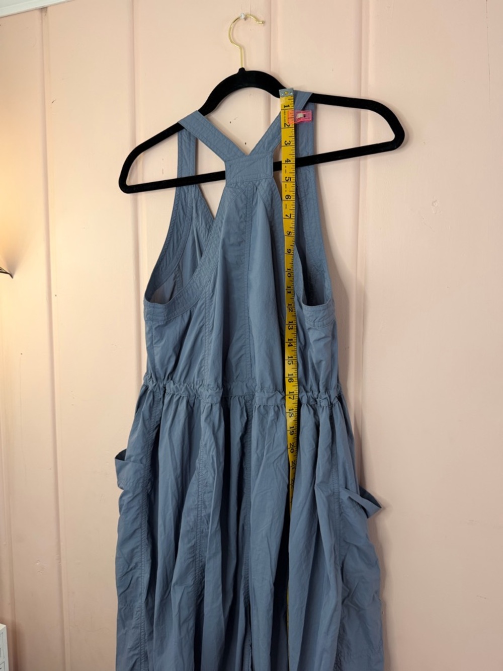Anthropology Daily Practice Light Blue Zip-Front Dress with Pockets szSmall - Picture 6 of 6
